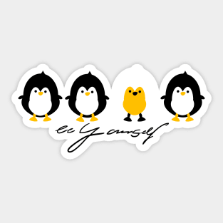 Four penguins Sticker